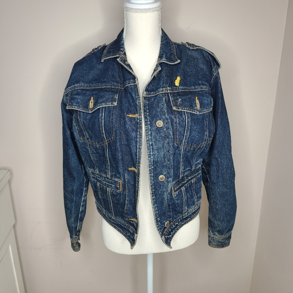 Vintage Helium Woman's Denim Jacket Size Small 90s